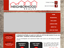Tablet Screenshot of neighborhood-realty.net